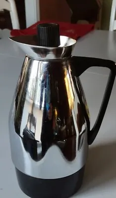Vintage Coffee Pot Thermal Chrome Insulated  Hot Or Cold Coffee Tea  • $34.99