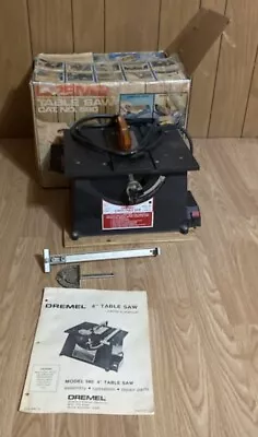 Dremel 4  Table Saw ( Model - 580 ) TESTED WORKS! WITH ORIGINAL BOX & MANUAL! • $219.99