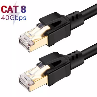 Cat8 Ethernet Cable RJ45 LAN Internet Network Wire 40Gbps Gigabit Patch Cord • $15.59