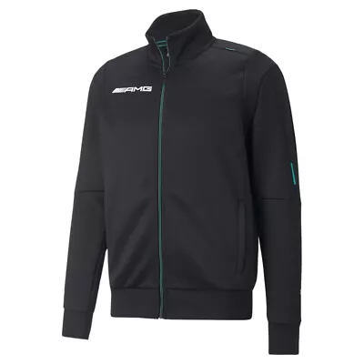 Puma Mapf1 Mt7 Full Zip Track Jacket Mens Black Casual Athletic Outerwear 534902 • $49.99