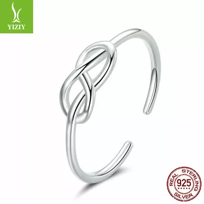 Authentic S925 Sterling Silver European Simple Finger Ring For Women Christmas • $6.16