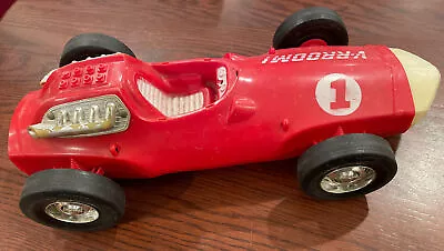 Vintage 1963 Mattel V-RROOM~RED #5 Race Car-for Parts Or Repair-VRROOM-14” • $16.95