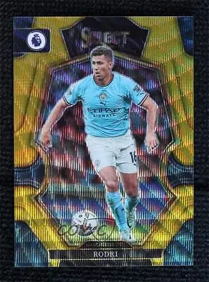 2022-23 Panini Select Premier League Mezzanine Gold Wave Prizm 5/10 Rodri #178 • $20.50