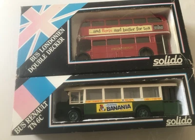 £12 • Buy Solido 1:50 Boxed London And Parisian Bus Models