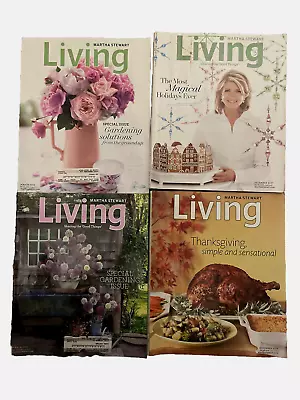 Lot Of 4 MARTHA STEWART LIVING Magazine Back Issues 2007-2009! • $20.14