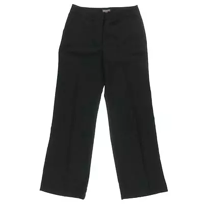 Vince Camuto ~ $119 Jet Black Flat Front Solid Dress Pants Trousers Sz 8 Nwt • $21
