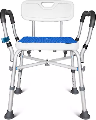 Bath Chair & Arms Medical Shower Seat Bariatric Bath Stool Safety Shower Bench • $119.89