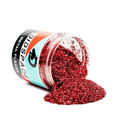 Roulette Red 0.015 Metal Flake - Solvent Resistant Glitter - Car Paint / Epoxy • $13.95