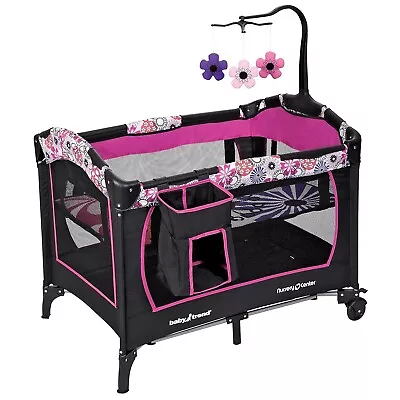 Baby Trend Nursery Center Like Pack N Play 40 X 28 X 31.5 Inches Floral Garden • $55