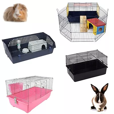 £67.99 • Buy Little Friends Rabbit Guinea Pig Pet Indoor Cage Bunny 60cm 80cm 100cm 120cm