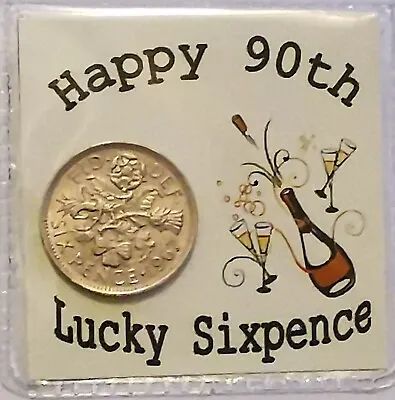90th Birthday Lucky Sixpence Gift • £2.69