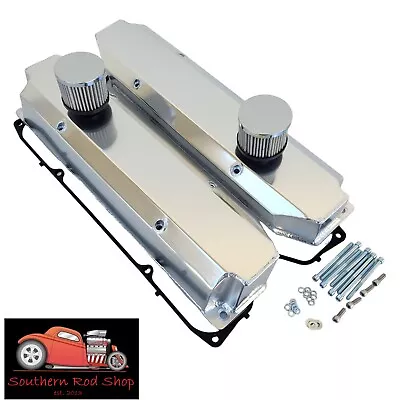 Fits Big Block Dodge Mopar Fabricated Satin Aluminum Valve Covers 383 440 • $144.95