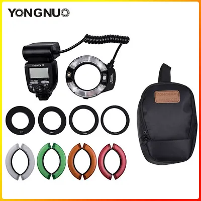 YONGNUO YN14EX II TTL LED Macro Ring Light Speedlite Double Lamp Flash For Canon • $186