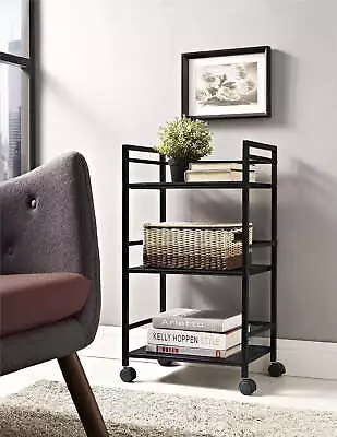 3 Shelf Rolling Utility CartMetalBlack • $23.49