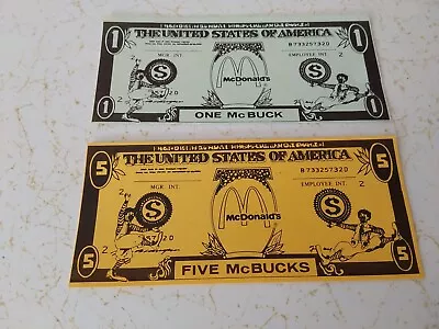 Mcdonald's McBUCKS Restaurant Employee MONEY • $1