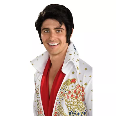 Elvis Presley Enterprise Wig Halloween Costume Party Hair Accessory Black Adult • $32