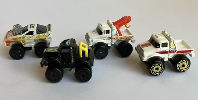 Vintage Road Champs 4 Micro Mini Monster Truck Rescue Car Tow Truck Lot 1987 • $14.99