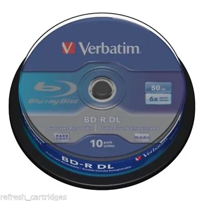 Verbatim 6x Blu-Ray Dual Layer BD-R DL 50GB - 10 Discs • £44.77