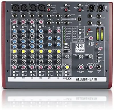 £370.17 • Buy ALLEN & HEATH USB ・ Equipped With High-quality Effects, Compact Mixer ZED...