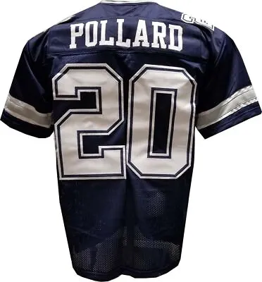 Tony Pollard Navy Blue Custom Stitched Football UNSIGNED Jersey Men's • $34.99