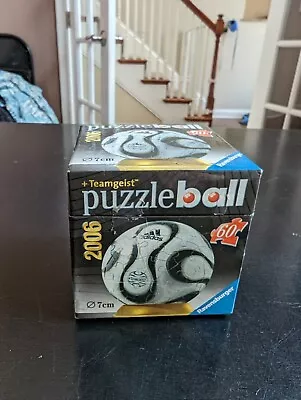 Ravensburger 3D Puzzleball 2006 Teamgeist Adidas Soccer Ball 60 Pieces • $17.99