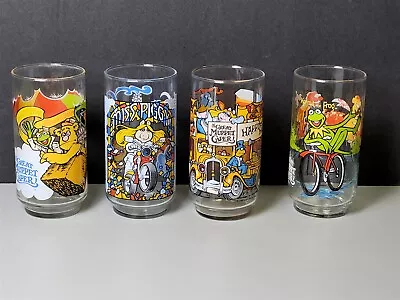 McDonalds The Great Muppet Caper Glass Cups Lot Of 4 No Duplicates ~ C20A • $39.95