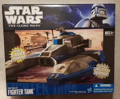 Star Wars Republic Fighter Tank The Clone Wars Army Vehicle Ship New Misb Rare • £101.99