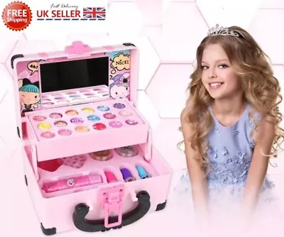 32PCS Kids Makeup Kit Make Up Remover Real Washable Princess Set For Girls NEW • £15.97