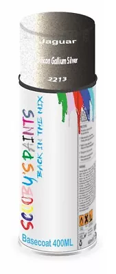 For Jaguar Paint Aerosol Spray Silicon Gallium Silver 2213 Car Scratch Repair • £17.39