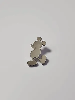 Disney Mickey Mouse Silhouette Lapel Pin Silver Color • $9.45