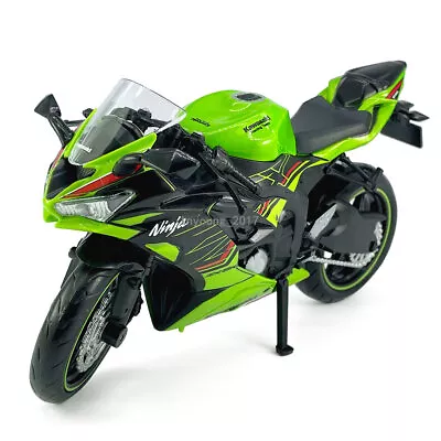 1:12 Kawasaki Ninja ZX-6R 2023 Diecast Motorcycle Model Boys Toys Gifts Green • $21.15