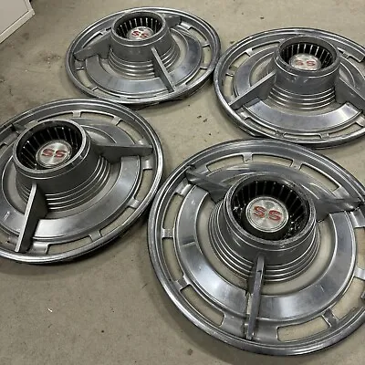 Vintage Classic 1963 1964 Chevrolet Chevy Ss Belair Impala Hubcaps Wheel Covers • $350