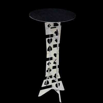 Alluminum Alloy Magic Round Folding Table Silver Magician's Best Table Accessory • $76.99