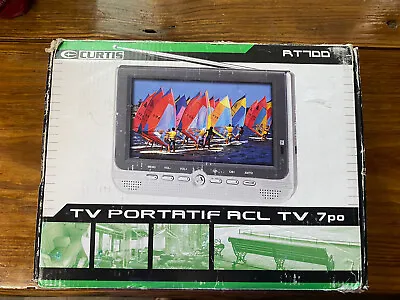 Curtis RT700 Portable TV 7” Screen Analog LCD Television New Open Box • $33.99