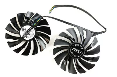 Pair Fans For MSI HD7790 HD7850 HD7870 R7 270X GTX 1070 1080 PLD10010S12HH 95mm • $17.85