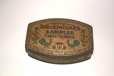 £24.99 • Buy Rare Vintage Mackintosh's Sampler Chocolates Embossed Empty Tin
