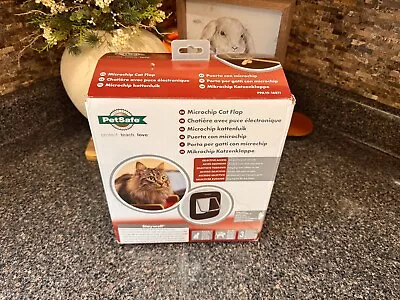 PetSafe Microchip Cat Door 4 Way Locking Weatherproof Multi User RFID Open Box • $41.99