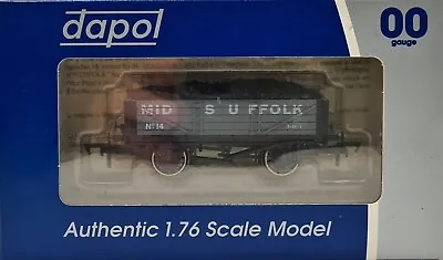 £14.99 • Buy Dapol 4 Plank Open Coal Wagon No.14 With Load Mid Suffolk - Special Commission
