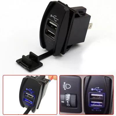 3.1A Dual USB Socket Charger Power Adapter 12V 24V For Car Motor Fast Charging • $24.48