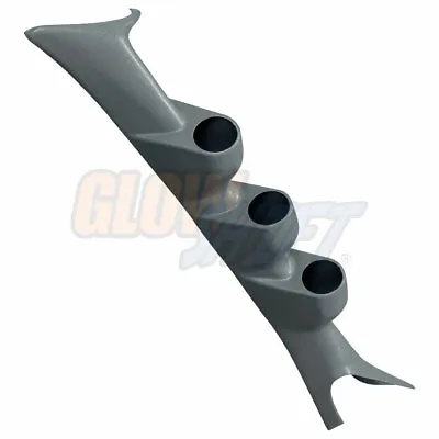 GlowShift Gray Triple Gauge 52mm Pillar Pod For 99-07 Ford Super Duty F250 F350 • $56.99