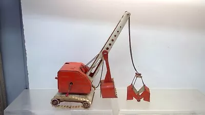 Vintage MFZ Tin Crane- With BOTH Stream Shovel/bucket.  Review Pics (A30) • $89.98