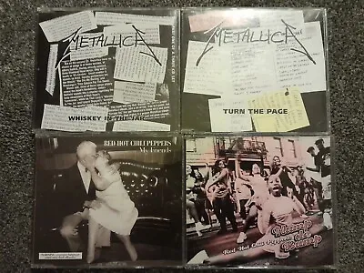 2 Metallica CD Singles & 2 Red Hot Chili Peppers CD Singles Inc Promo • £10.99