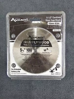 Avanti 5-1/2 In. X 100-Tooth OSB/Plywood Circular Saw Blade • $10.99