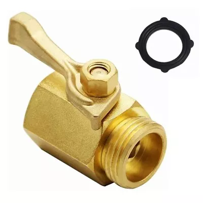 3/4  Brass Water Shut Off Ball Valve Garden Hose Industrial Connector N504 • $12.80