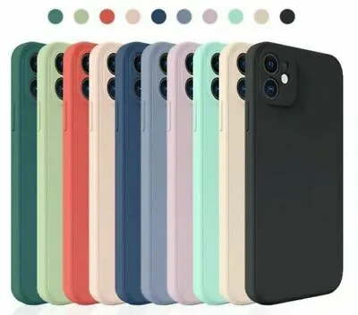 £5.95 • Buy Case For IPhone 14 13 12 11 Pro Max XS X 8 SE Shockproof Silicone Cover Colours