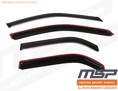 4pcs Visor Rain Guards Mitsubishi Lancer 2007 2008 2009-2017 4-Door DE ES GTS • $34.83