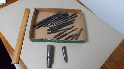 Morse Type Drill Bit Taper Adapter X 2 & 15 Different Drill Bits • $24.99