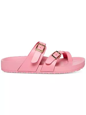 MADDEN GIRL Womens Pink 1/2  Platform Twila Round Toe Wedge Slip On Sandals 11 M • $12.99