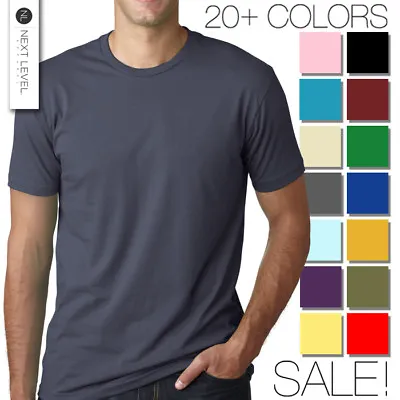 Next Level Apparel Premium Crew Neck T-Shirt - Mens Soft Fitted Basic Tee 3600 • $7.95