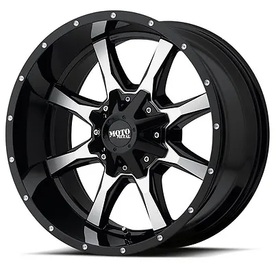 17 Inch Black Wheels Rims  FOR Jeep Wrangler JK Moto Metal MO970 Set  5 • $960